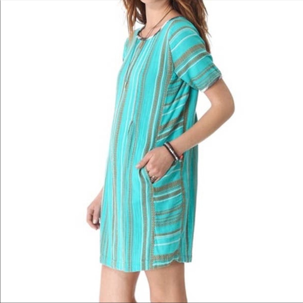 Ace&Jig artisan mineral teal dress